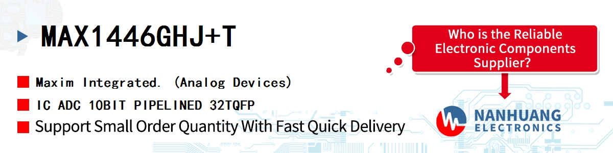 MAX1446GHJ+T Maxim IC ADC 10BIT PIPELINED 32TQFP