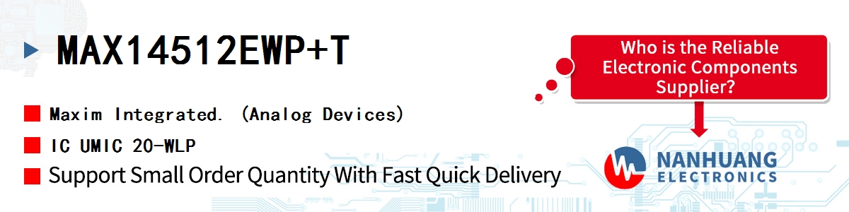 MAX14512EWP+T Maxim IC UMIC 20-WLP