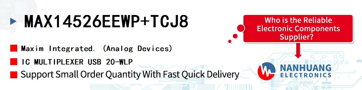 MAX14526EEWP+TCJ8 Maxim IC MULTIPLEXER USB 20-WLP