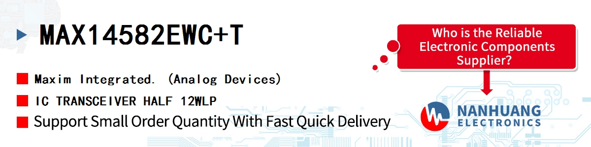 MAX14582EWC+T Maxim IC TRANSCEIVER HALF 12WLP