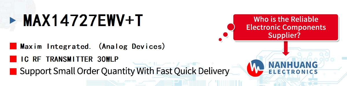 MAX14727EWV+T Maxim IC RF TRANSMITTER 30WLP