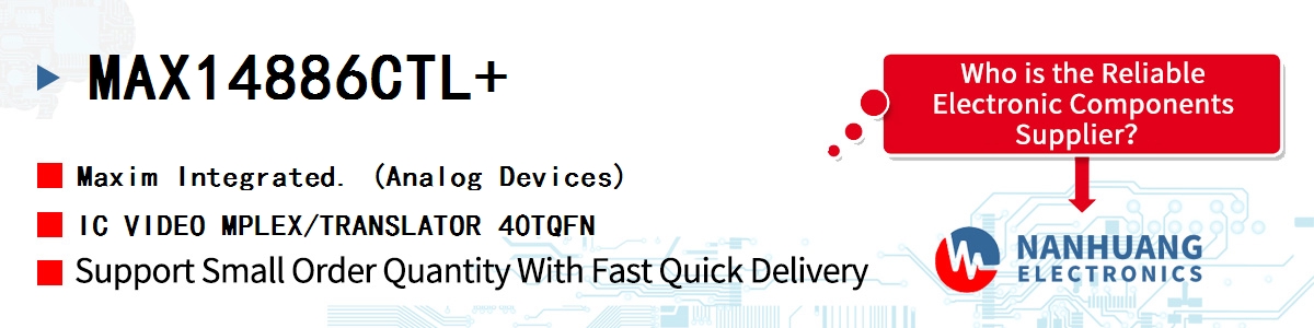 MAX14886CTL+ Maxim IC VIDEO MPLEX/TRANSLATOR 40TQFN