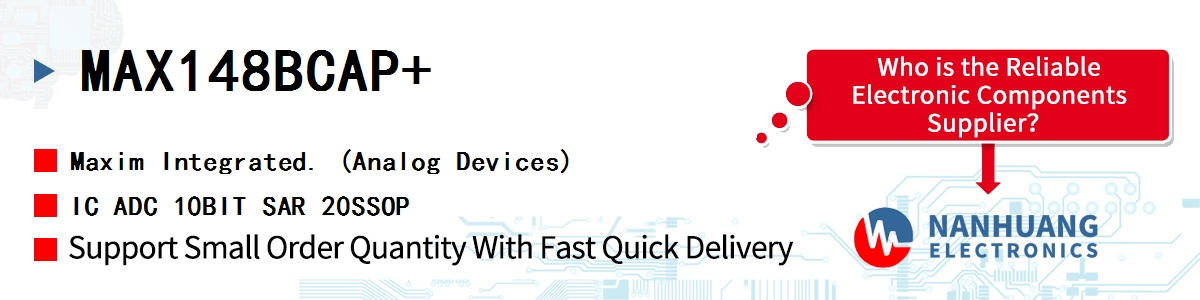 MAX148BCAP Maxim IC ADC 10BIT SAR 20SSOP