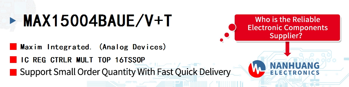 MAX15004BAUE/V+T Maxim IC REG CTRLR MULT TOP 16TSSOP