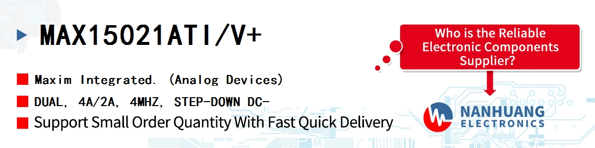 MAX15021ATI/V+ Maxim DUAL, 4A/2A, 4MHZ, STEP-DOWN DC-