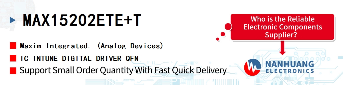 MAX15202ETE+T Maxim IC INTUNE DIGITAL DRIVER QFN