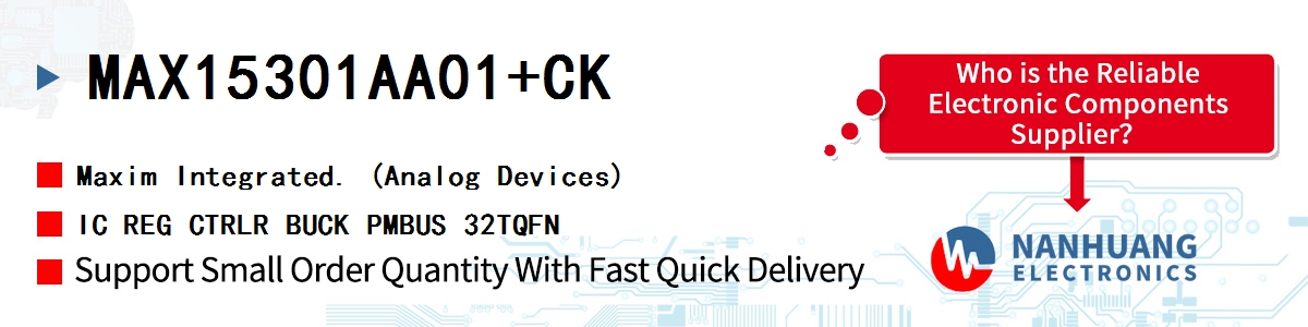 MAX15301AA01+CK Maxim IC REG CTRLR BUCK PMBUS 32TQFN