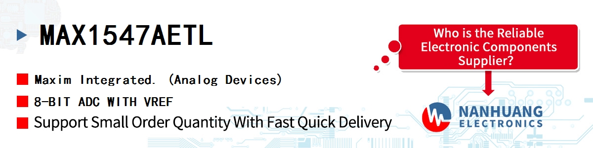 MAX1547AETL+ Maxim CMOS, 1.3S, 8-BIT ADC WITH VOLTA