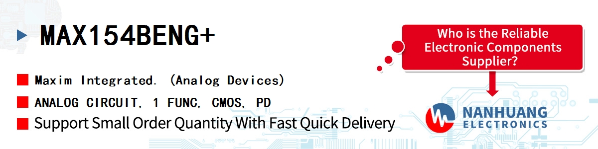 MAX154BENG Maxim IC ADC 8BIT FLASH 24DIP