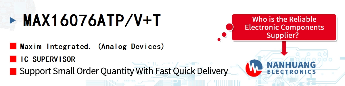 MAX16076ATP/V+T Maxim IC SUPERVISOR