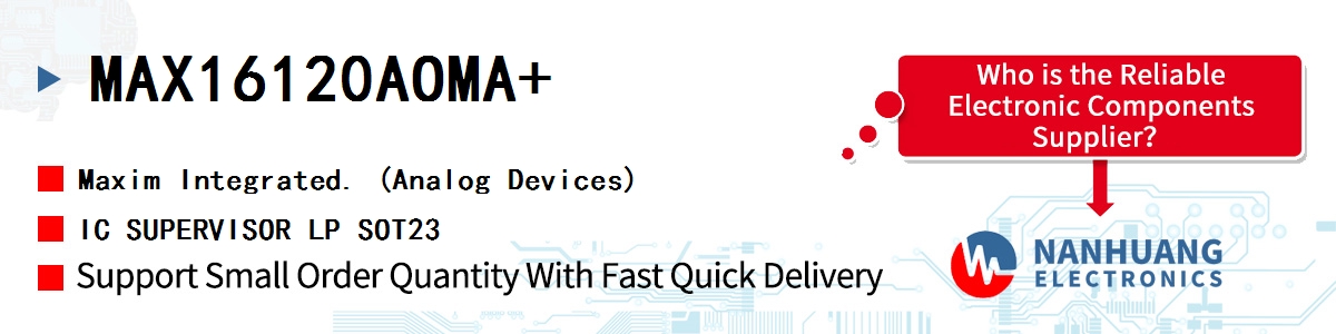 MAX16120AOMA+ Maxim IC SUPERVISOR LP SOT23