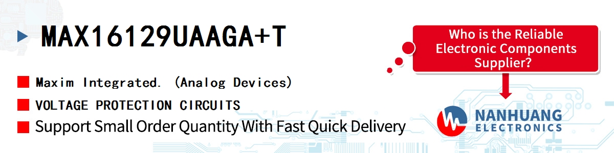 MAX16129UAAGA+T Maxim VOLTAGE PROTECTION CIRCUITS