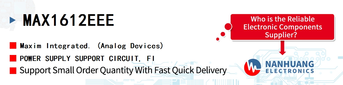 MAX1612EEE Maxim POWER SUPPLY SUPPORT CIRCUIT, FI