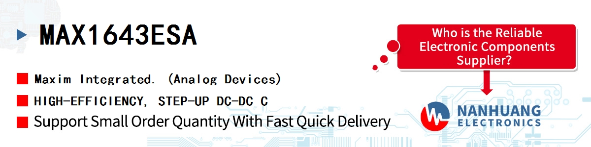 MAX1643ESA Maxim HIGH-EFFICIENCY, STEP-UP DC-DC C