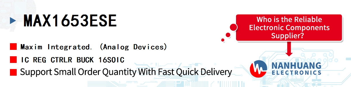 MAX1653ESE+ Maxim IC REG CTRLR BUCK 16SOIC