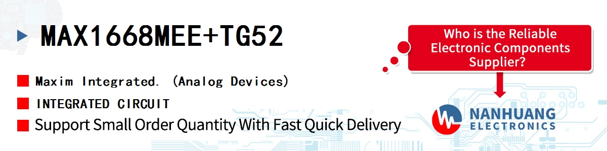 MAX1668MEE+TG52 Maxim INTEGRATED CIRCUIT