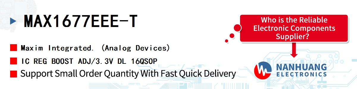 MAX1677EEE-T Maxim IC REG BOOST ADJ/3.3V DL 16QSOP