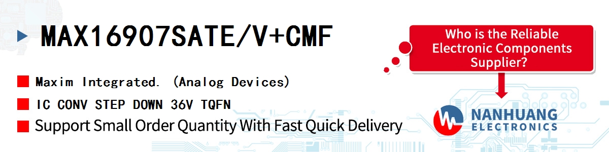 MAX16907SATE/V+CMF Maxim IC CONV STEP DOWN 36V TQFN
