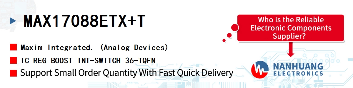 MAX17088ETX+T Maxim IC REG BOOST INT-SWITCH 36-TQFN