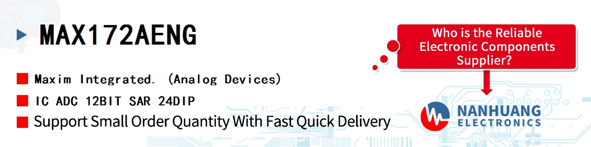 MAX172AENG Maxim IC ADC 12BIT SAR 24DIP