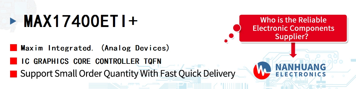 MAX17400ETI+ Maxim IC GRAPHICS CORE CONTROLLER TQFN