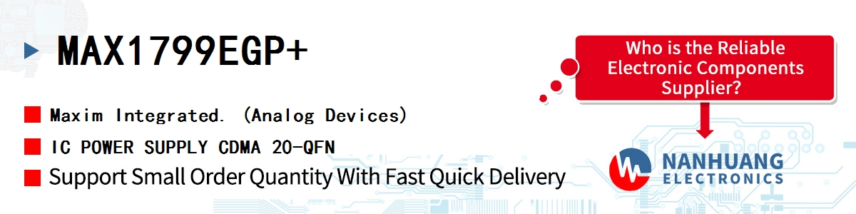 MAX1799EGP+ Maxim IC POWER SUPPLY CDMA 20-QFN