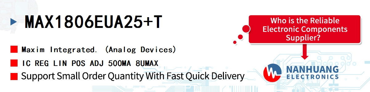 MAX1806EUA25+T Maxim IC REG LIN POS ADJ 500MA 8UMAX