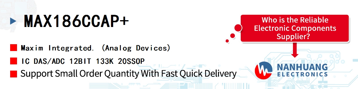 MAX186CCAP Maxim IC DAS 12BIT 133K 20SSOP