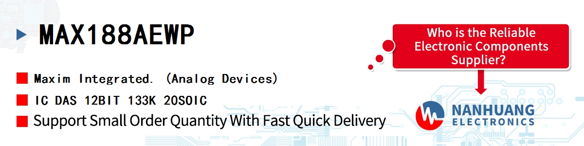 MAX188AEWP Maxim IC DAS 12BIT 133K 20SOIC