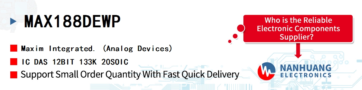 MAX188DEWP Maxim IC DAS 12BIT 133K 20SOIC