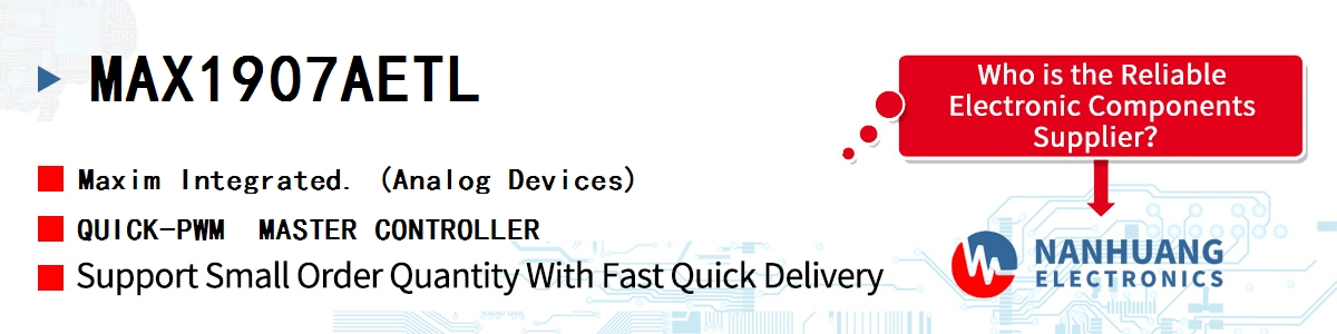 MAX1907AETL+ Maxim QUICK-PWM MASTER CONTROLLERS FOR