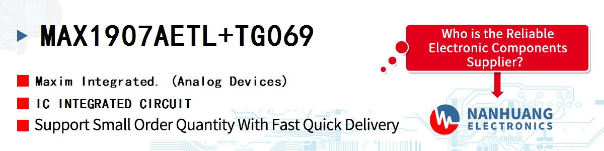 MAX1907AETL+TG069 Maxim IC INTEGRATED CIRCUIT
