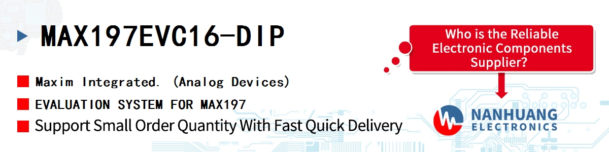 MAX197EVC16-DIP Maxim EVALUATION SYSTEM FOR MAX197