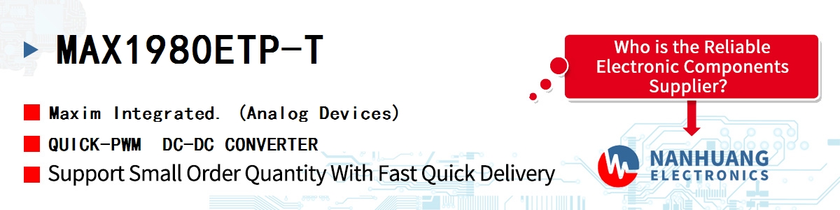 MAX1980ETP-T Maxim QUICK-PWM  DC-DC CONVERTER