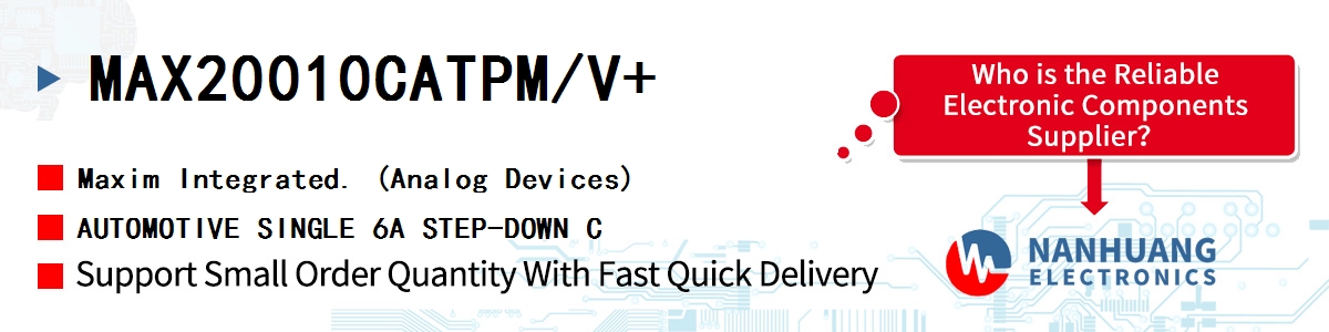 MAX20010CATPM/V+ Maxim AUTOMOTIVE SINGLE 6A STEP-DOWN C