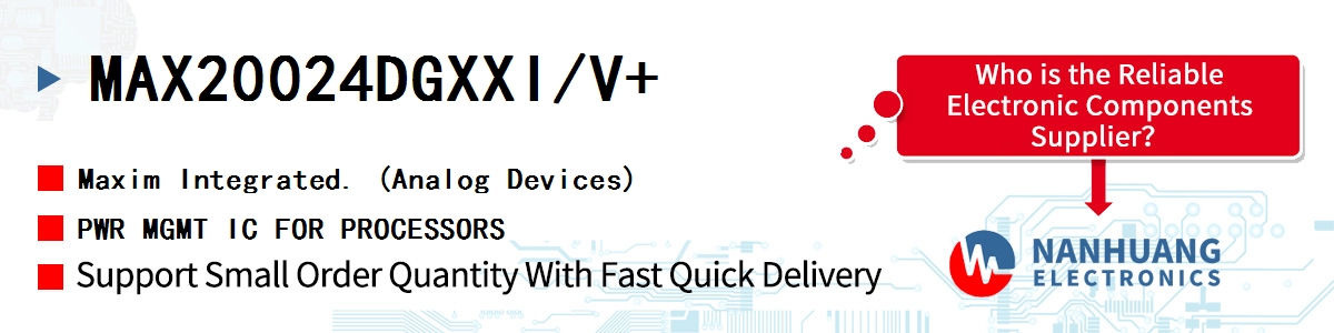 MAX20024DGXXI/V+ Maxim PWR MGMT IC FOR PROCESSORS