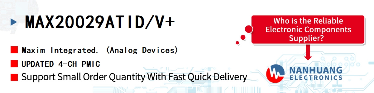 MAX20029ATID/V+ Maxim UPDATED 4-CH PMIC