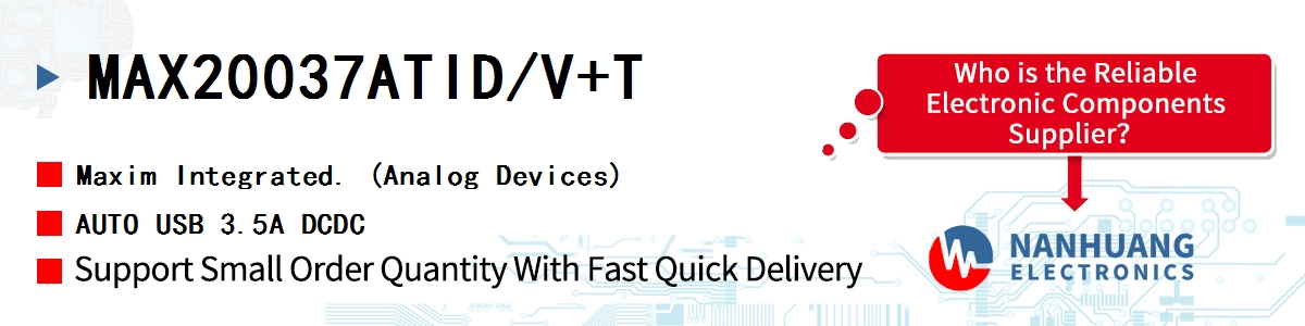 MAX20037ATID/V+T Maxim AUTO USB 3.5A DCDC