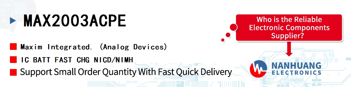 MAX2003ACPE Maxim IC BATT FAST CHG NICD/NIMH