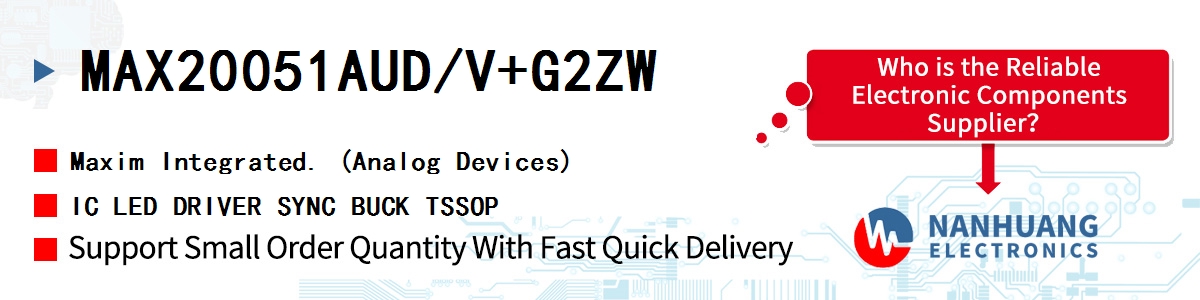 MAX20051AUD/V+G2ZW Maxim IC LED DRIVER SYNC BUCK TSSOP