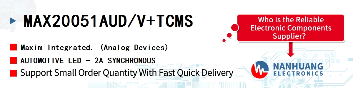 MAX20051AUD/V+TCMS Maxim AUTOMOTIVE LED - 2A SYNCHRONOUS