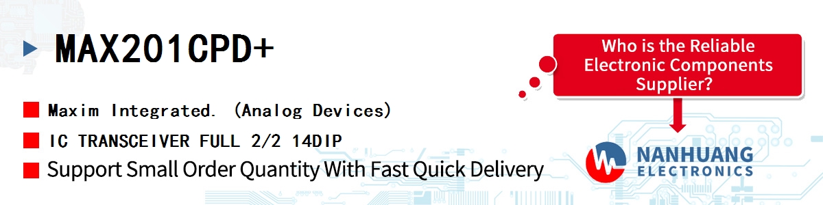 MAX201CPD Maxim IC TRANSCEIVER FULL 2/2 14DIP