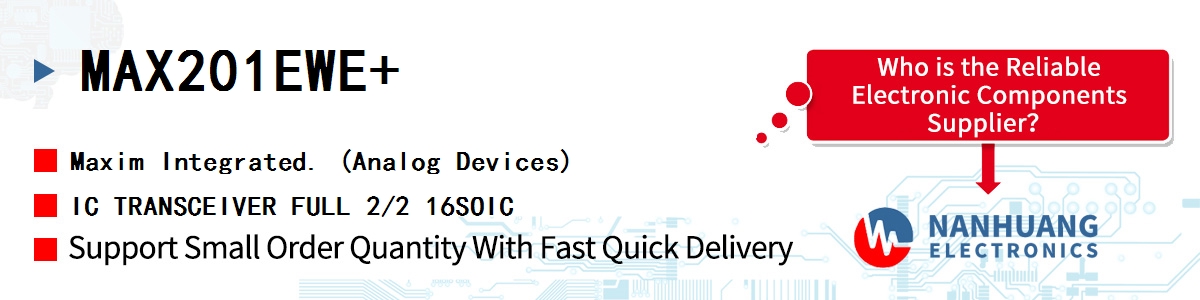 MAX201EWE Maxim IC TRANSCEIVER FULL 2/2 16SOIC