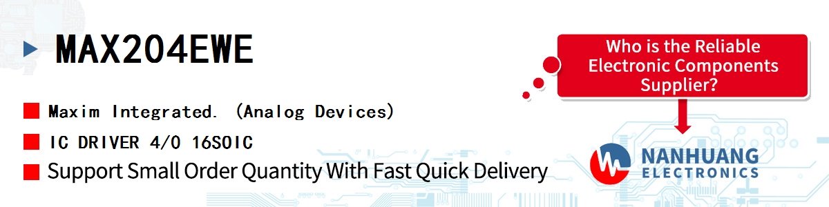 MAX204EWE+ Maxim IC DRIVER 4/0 16SOIC