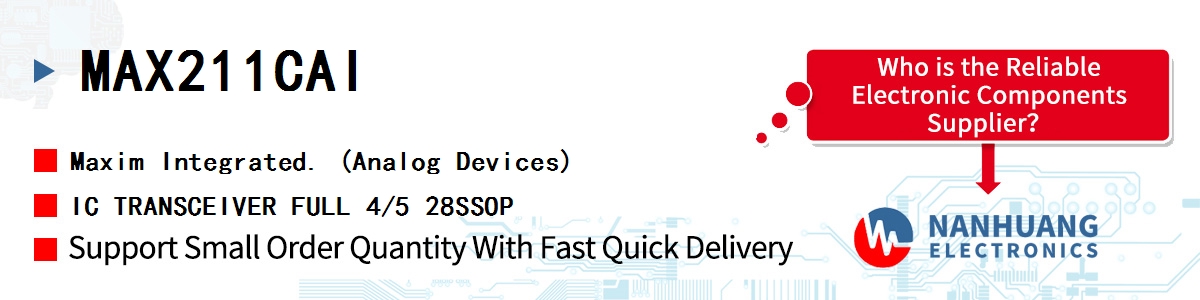 MAX211CAI+ Maxim IC TRANSCEIVER FULL 4/5 28SSOP