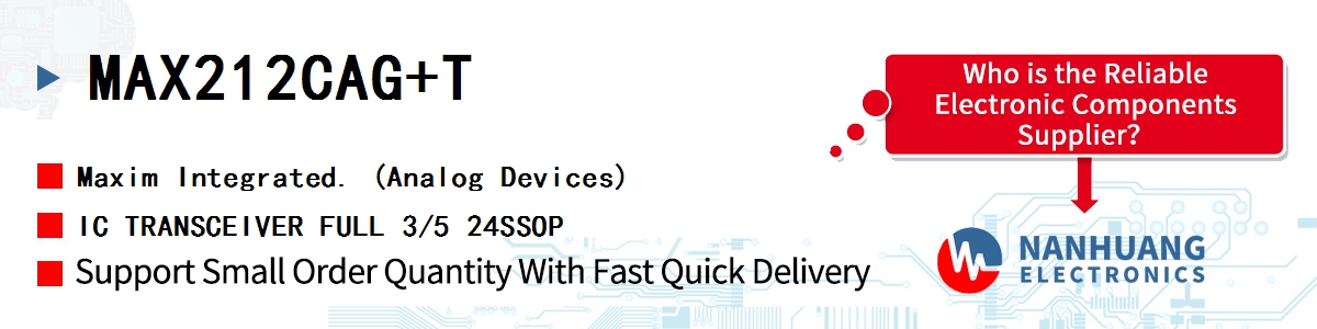 MAX212CAG+T Maxim IC TRANSCEIVER FULL 3/5 24SSOP