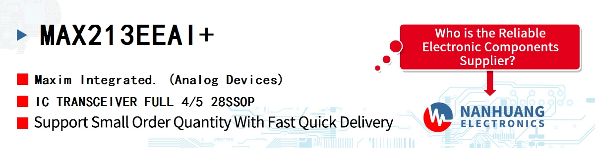 MAX213EEAI Maxim IC TRANSCEIVER FULL 4/5 28SSOP