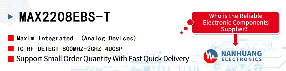 MAX2208EBS-T Maxim IC RF DETECT 800MHZ-2GHZ 4UCSP