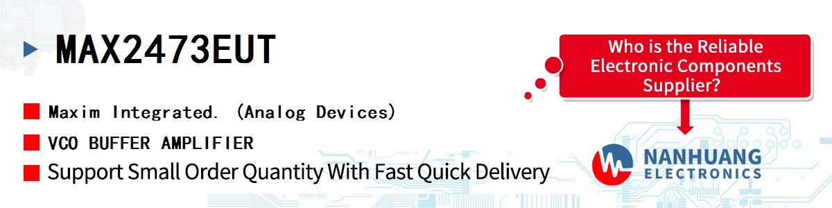 MAX2473EUT Maxim VCO BUFFER AMPLIFIER