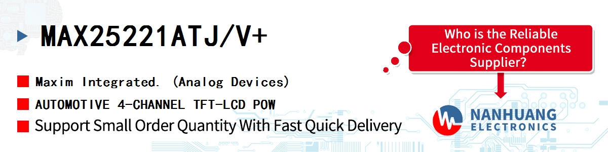 MAX25221ATJ/V+ Maxim AUTOMOTIVE 4-CHANNEL TFT-LCD POW